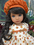 Maple Leaf - dress, hat, tights & shoes for Little Darling Doll or 33cm BJD