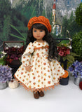 Maple Leaf - dress, hat, tights & shoes for Little Darling Doll or 33cm BJD