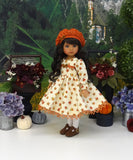 Maple Leaf - dress, hat, tights & shoes for Little Darling Doll or 33cm BJD