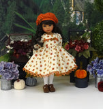 Maple Leaf - dress, hat, tights & shoes for Little Darling Doll or 33cm BJD