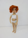Marianne wig in Carrot Red - for Little Darling dolls