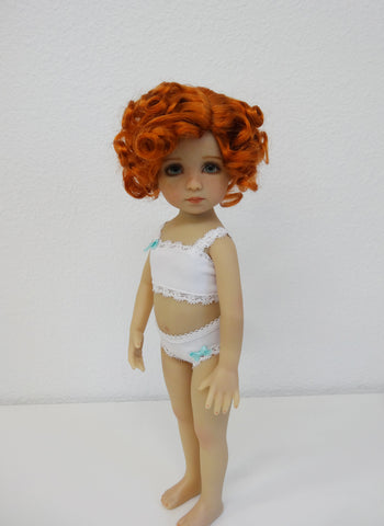 Marianne wig in Carrot Red - for Little Darling dolls