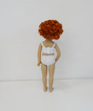 Marianne wig in Carrot Red - for Little Darling dolls