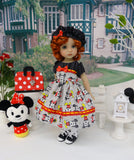 Meet Mickey & Minnie - dress, hat, socks & shoes for Little Darling Doll or 33cm BJD