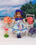 Mermaid Lagoon - dress, hat, tights & shoes for Little Darling Doll or 33cm BJD