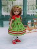Merry Christmas - dress, blouse, tights & shoes for Little Darling Doll or 33cm BJD