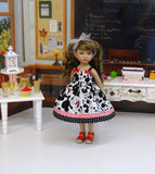 Mickey Fan - dress & sandals for Little Darling Doll or 33cm BJD