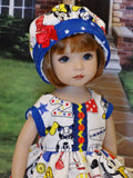 Mickey & Friends - dress, hat, tights & shoes for Little Darling Doll or 33cm BJD
