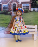 Mickey & Friends - dress, hat, tights & shoes for Little Darling Doll or 33cm BJD