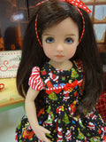 Miniature Santa - dress, socks & shoes for Little Darling Doll or 33cm BJD