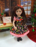 Miniature Santa - dress, socks & shoes for Little Darling Doll or 33cm BJD
