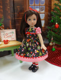 Miniature Santa - dress, socks & shoes for Little Darling Doll or 33cm BJD