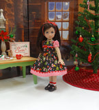 Miniature Santa - dress, socks & shoes for Little Darling Doll or 33cm BJD