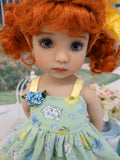 Miss Piggy - dress, tights & shoes for Little Darling Doll or 33cm BJD