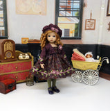 Mulberry Bush - dress, jacket, beret, tights & shoes for Little Darling Doll or 33cm BJD