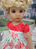Mushroom Meadow - dress, socks & shoes for Little Darling Doll or 33cm BJD