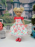 Mushroom Meadow - dress, socks & shoes for Little Darling Doll or 33cm BJD