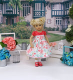 Mushroom Meadow - dress, socks & shoes for Little Darling Doll or 33cm BJD