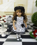 Musicality - dress, beret, tights & shoes for Little Darling Doll or other 33cm BJD