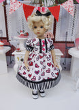 My Valentine - dress, tights & shoes for Little Darling Doll