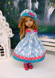 Mystic Unicorn - dress, hat, tights & shoes for Little Darling Doll or 33cm BJD