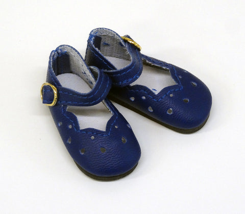 Scallop Mary Jane Shoes - Navy