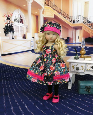 A Danna Effner Lttle Darlng 13 Doll Dress Ensemble orchd LLUSON A Danna Effner Lttle Darlng 13 Doll Dress Ensemble orchd LLUSON