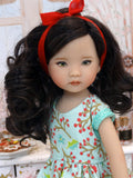 Noel - dress, tights & shoes for Little Darling Doll or 33cm BJD