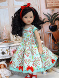 Noel - dress, tights & shoes for Little Darling Doll or 33cm BJD