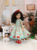 Noel - dress, tights & shoes for Little Darling Doll or 33cm BJD