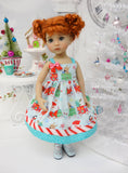 North Pole Express - dress, socks & shoes for Little Darling Doll or 33cm BJD