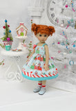 North Pole Express - dress, socks & shoes for Little Darling Doll or 33cm BJD