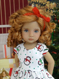 North Pole Penguins - dress, tights & shoes for Little Darling Doll or 33cm BJD
