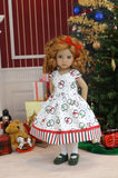 North Pole Penguins - dress, tights & shoes for Little Darling Doll or 33cm BJD