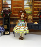 Northwest Forest - dress, hat, tights & shoes for Little Darling Doll or 33cm BJD