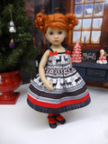 Norwegian Reindeer - dress, tights & shoes for Little Darling Doll or 33cm BJD