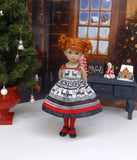 Norwegian Reindeer - dress, tights & shoes for Little Darling Doll or 33cm BJD