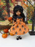 October Owl - dress, beret, tights & shoes for Little Darling Doll or other 33cm BJD