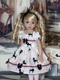 Ooh La La - dress, tights & shoes for Little Darling Doll