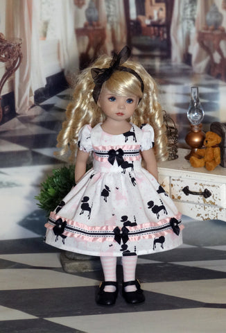 Ooh La La - dress, tights & shoes for Little Darling Doll