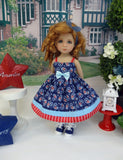 Paisley Americana - dress, socks & shoes for Little Darling Doll or 33cm BJD