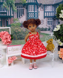 Paper Hearts - dress, socks & shoes for Little Darling Doll or 33cm BJD