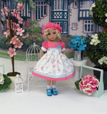 Paris by Day - dress, hat, socks & shoes for Little Darling Doll or 33cm BJD