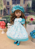 Paris Doodle - dress, hat, socks & shoes for Little Darling Doll or 33cm BJD