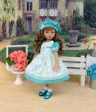 Paris Doodle - dress, hat, socks & shoes for Little Darling Doll or 33cm BJD