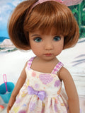 Pastel Seashells - dress & sandals for Little Darling Doll or 33cm BJD