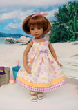Pastel Seashells - dress & sandals for Little Darling Doll or 33cm BJD