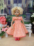 Peach Blossoms - dress, socks & shoes for Little Darling Doll or other 33cm BJD