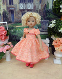 Peach Blossoms - dress, socks & shoes for Little Darling Doll or other 33cm BJD