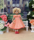 Peach Blossoms - dress, socks & shoes for Little Darling Doll or other 33cm BJD
